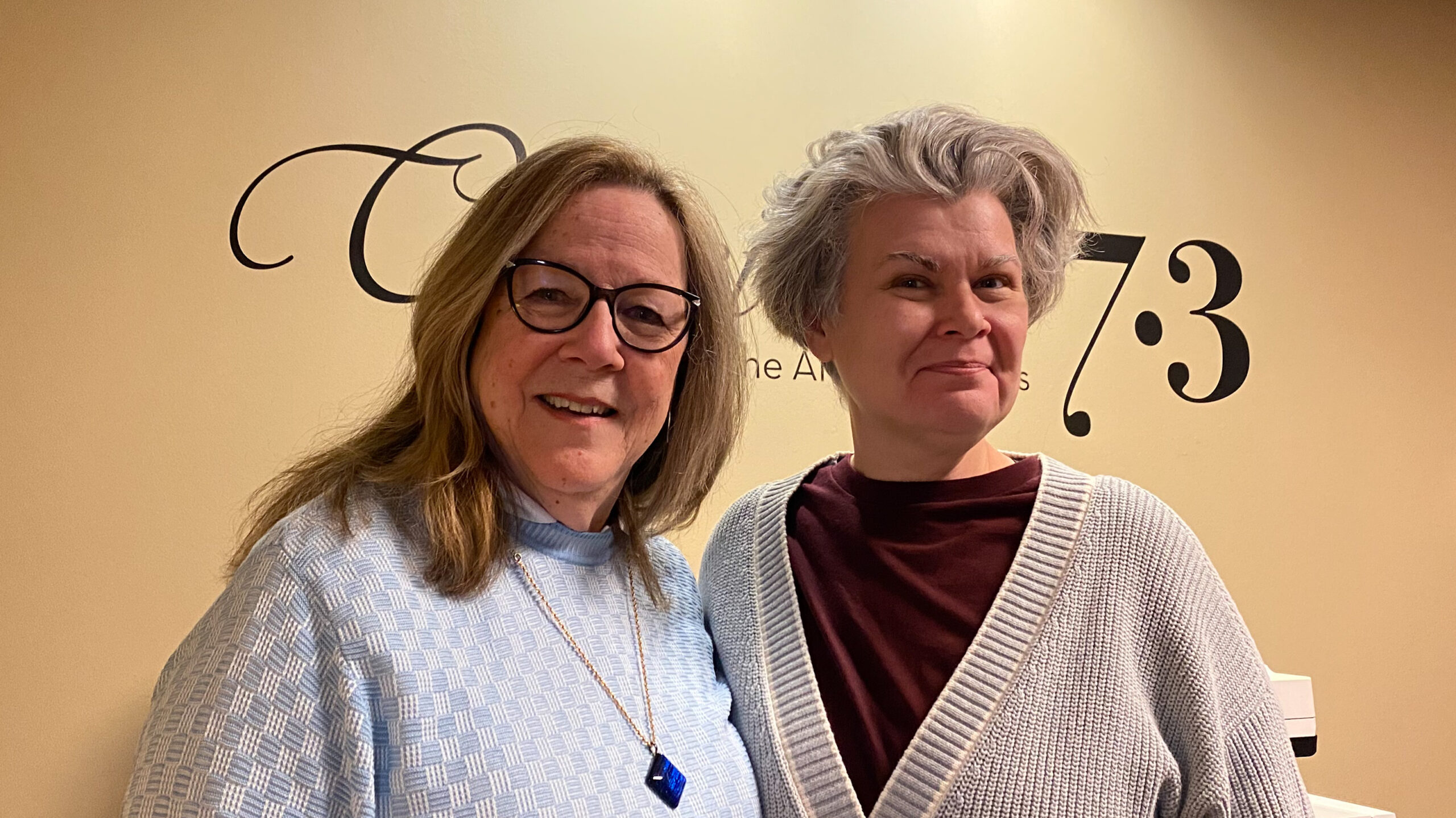 Kathy Lawton Brown with Kate Slovinski of Winter Opera St. Louis