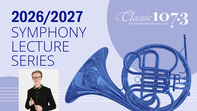 Symphony Lecture Series Begins Monday, Sept. 14